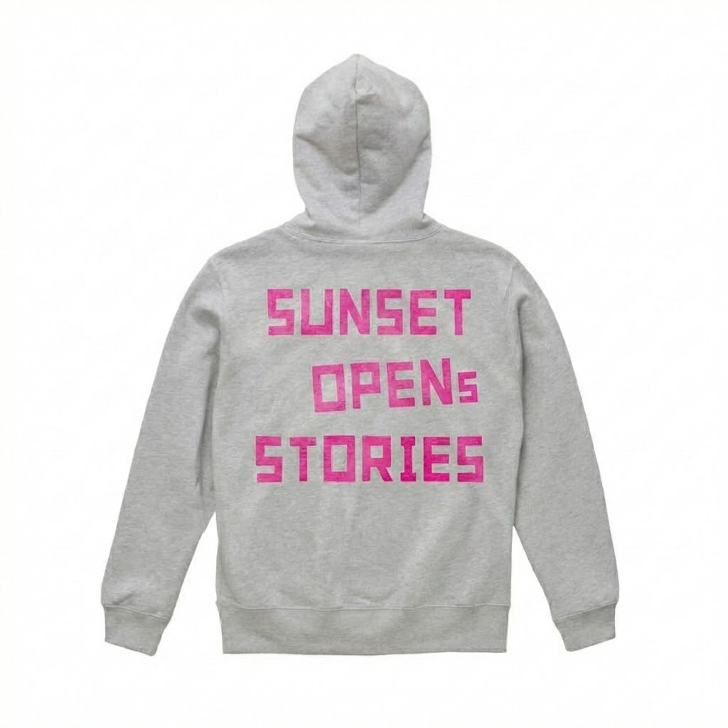 SUNSET OPENS STORIES HOODIE -完全予約販売 1月18日〆切 (1月末発送予定)