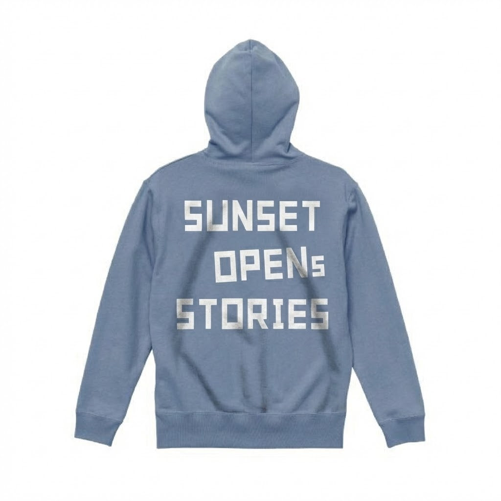 SUNSET OPENS STORIES ZIP UP HOODIE -完全予約販売- 1月18日〆切 (1月末発送予定)