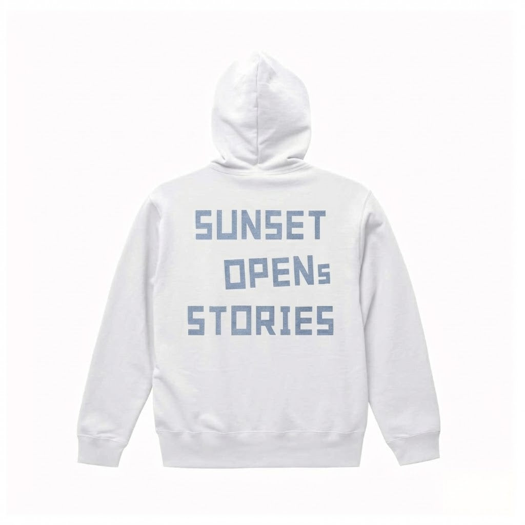 SUNSET OPENS STORIES HOODIE -完全予約販売 1月18日〆切 (1月末発送予定)